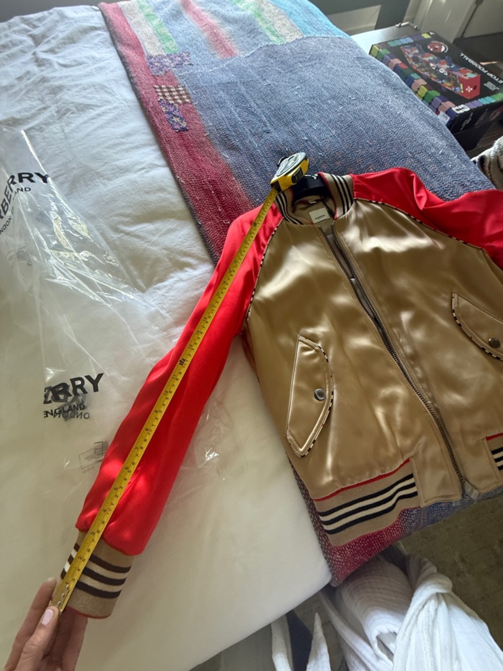 Burberry Red and Gray Jacket - Picture 8 of 15